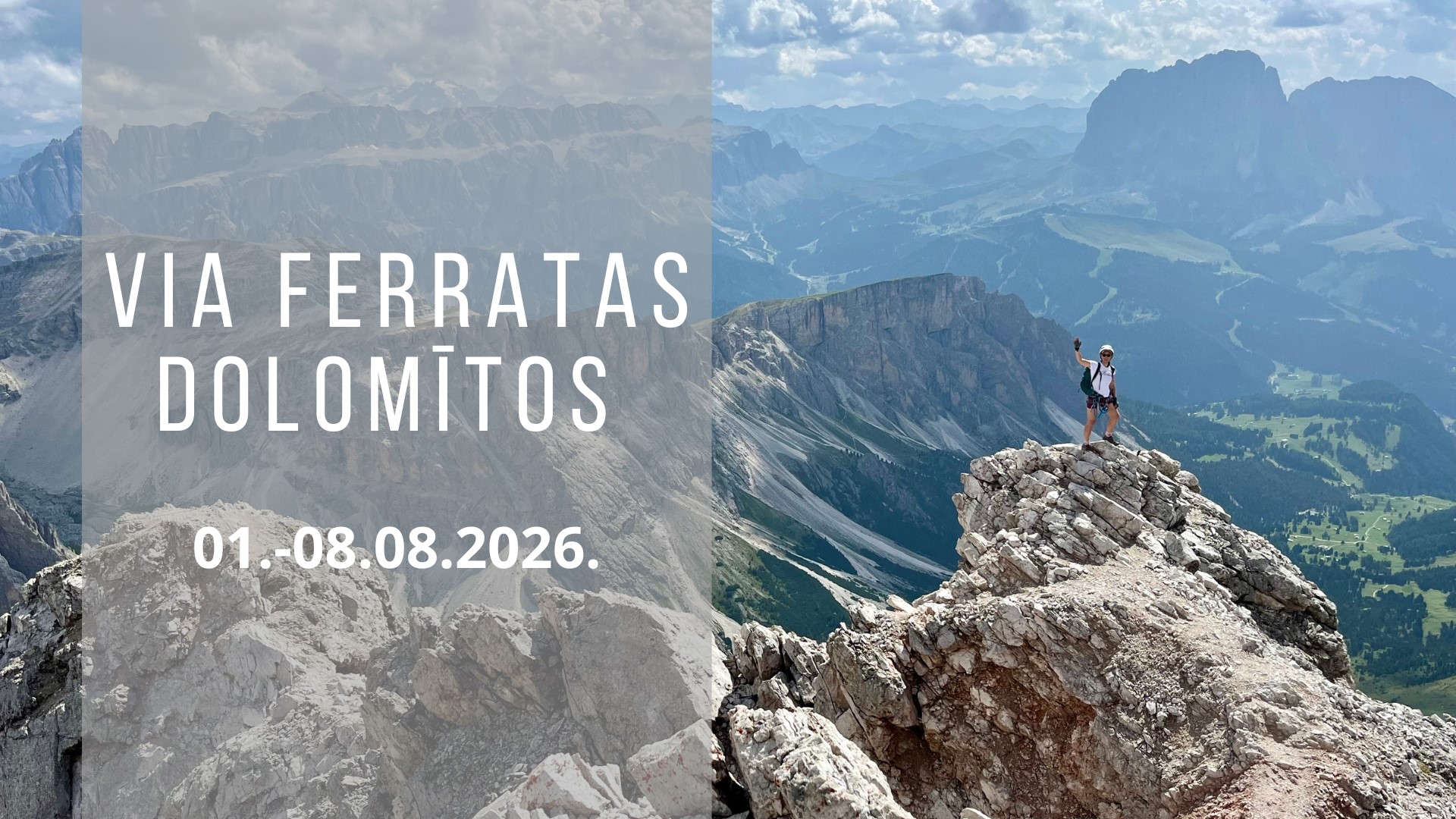 Via ferrata piedzīvojums Dolomītos